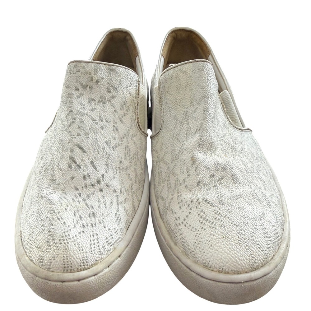 Michael Kors Cream Logo Slip-On Sneakers
